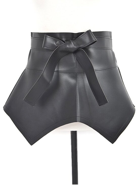 BNWT Plus Size XL Faux Leather Wrap Skirt Belt - Picture 1 of 4